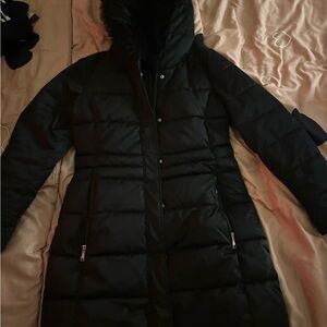 Elie Tahari Women's Black Puffer Coat